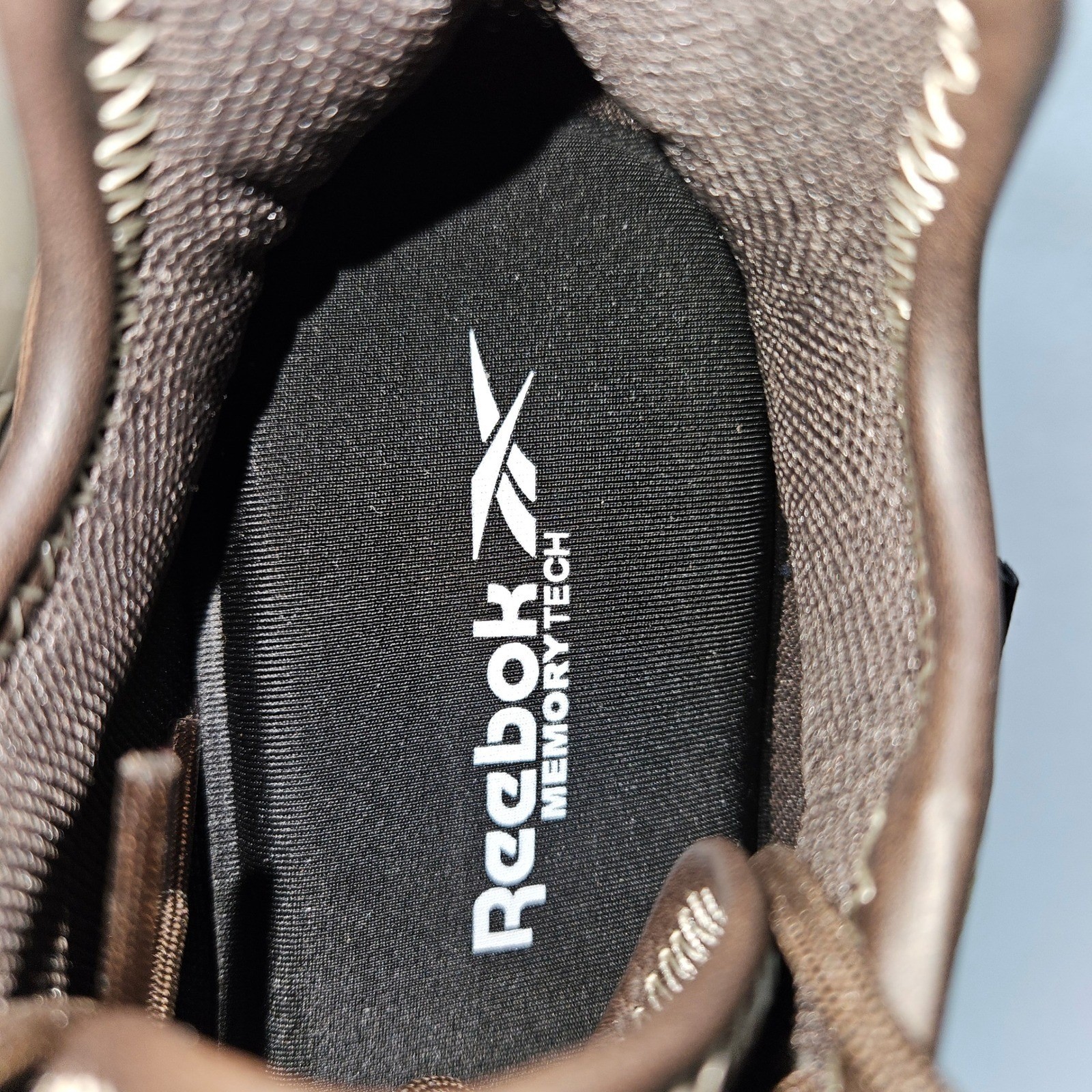 Reebok Men’s Zig Kinetica Edge II Work Safety Shoes RB3020 Brown Leather Sz 8.5