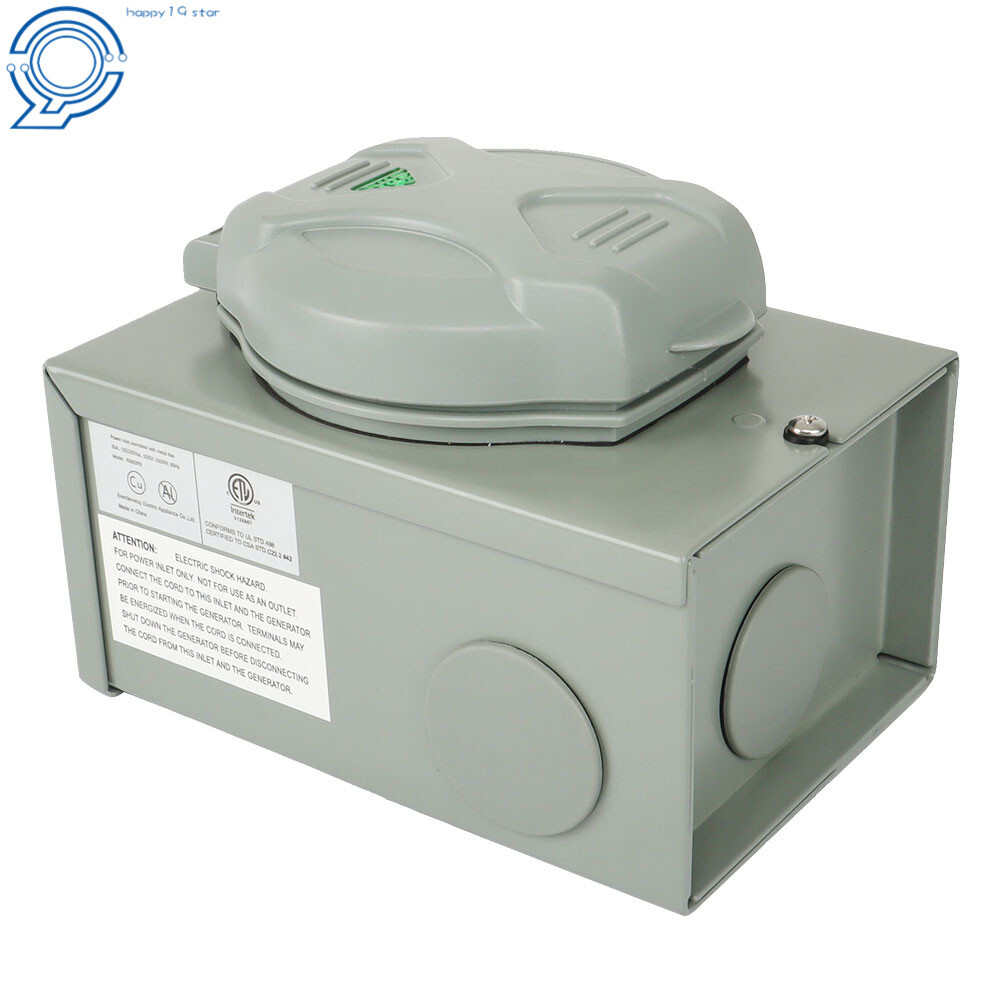 120/250V 50 Amp Generator Power Inlet Box SS2-50P 3 Prong Power Inlet Box