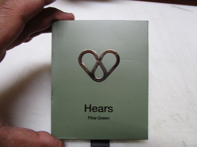 Hears Pine Green Premium earplugs Noise Reduction 17 decibels 25 dB NIB