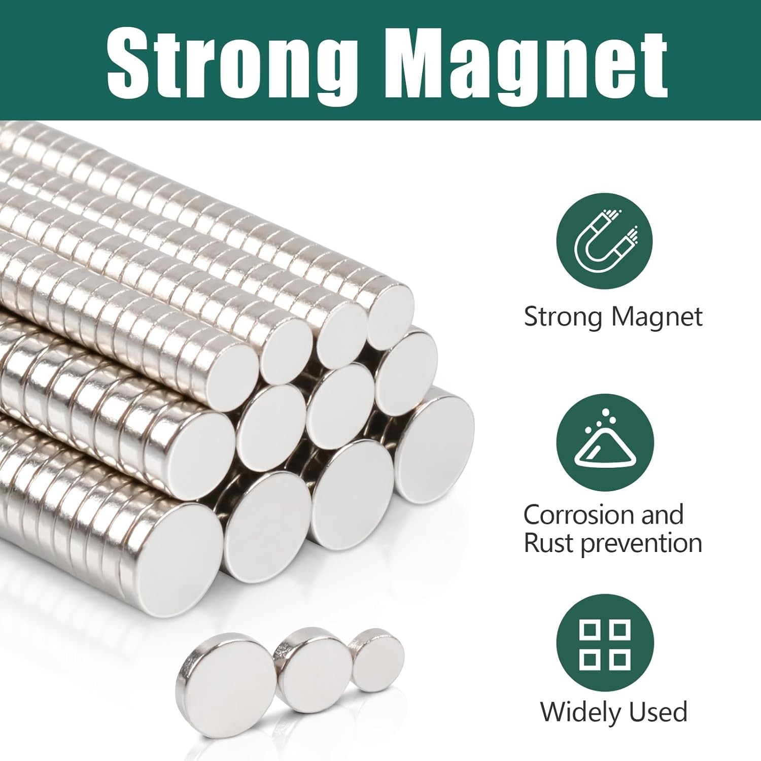 Neodymium Disc Magnets Small Strong 330pcs Assorted Sizes for Crafts Office