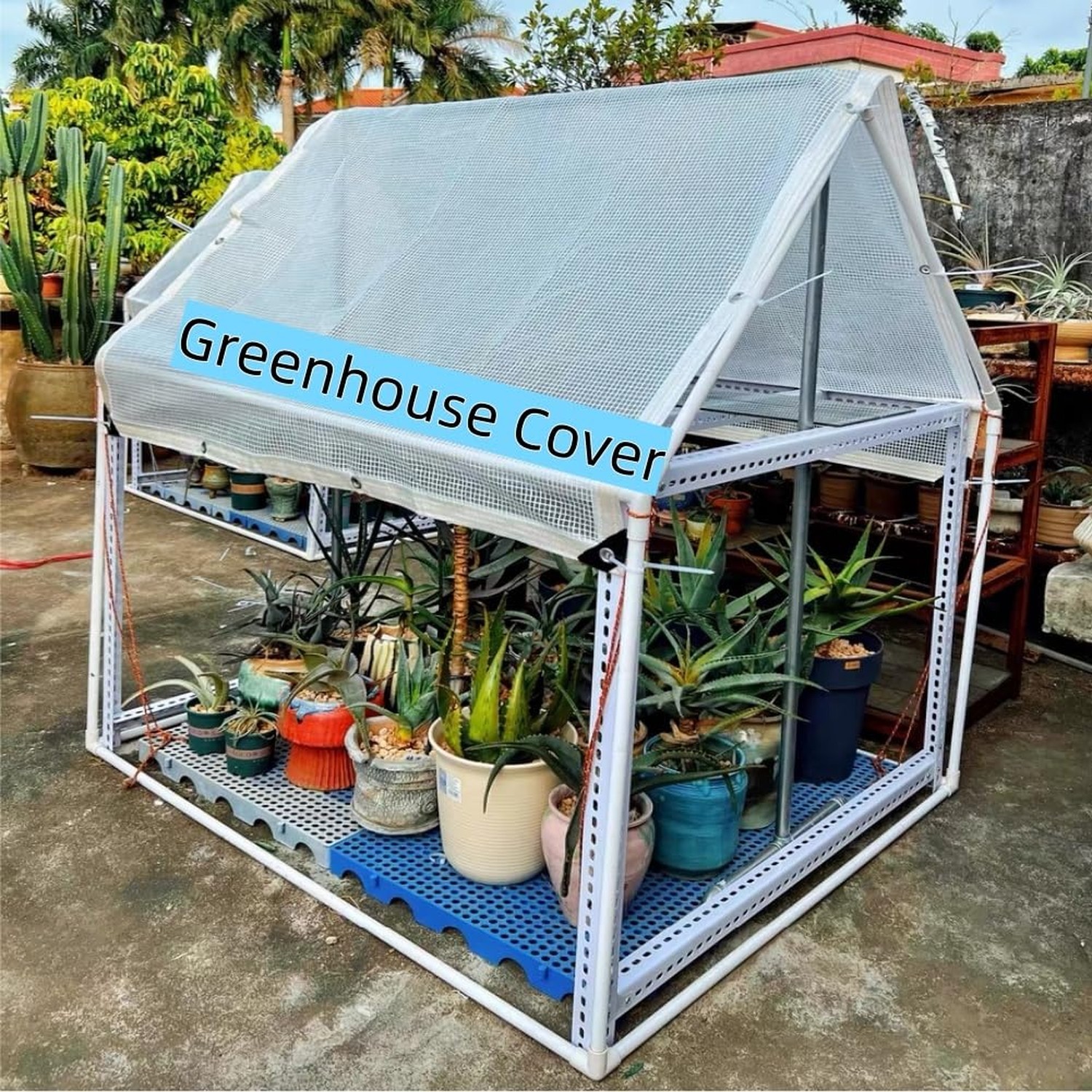 16Ftx20Ft Greenhouse Cover,Clear Plastic Tarps,16Mil Heavy Duty Waterproof ta…
