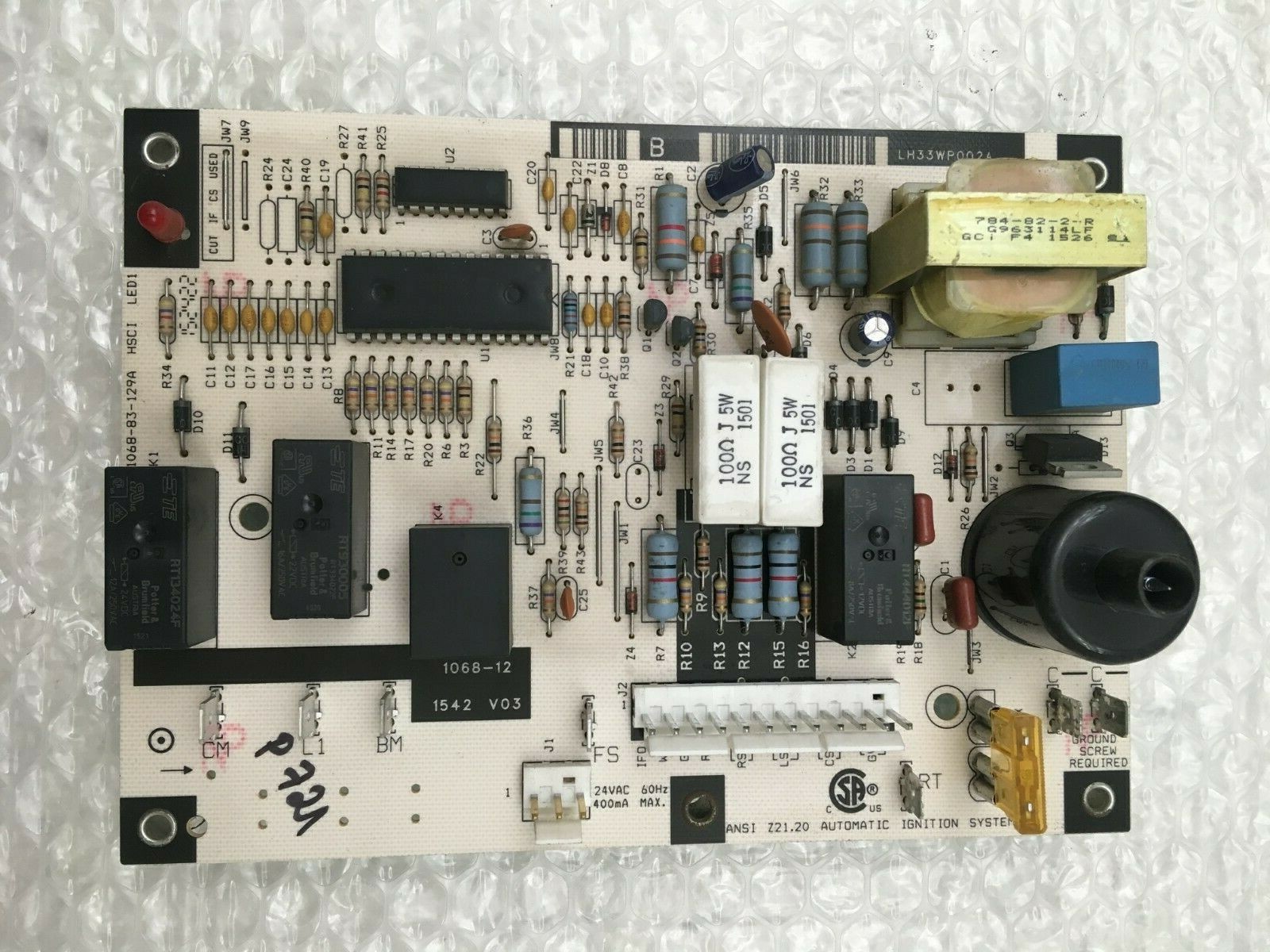 Carrier LH33WP002A Control Circuit Board 1068-12 used FREE shipping #P721