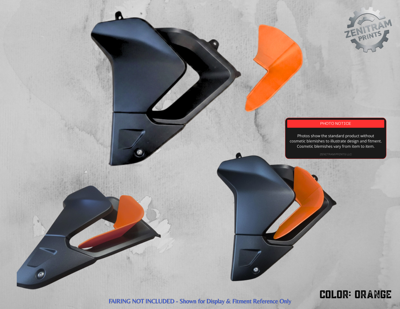 Stripe Series Air Deflectors Triumph Tiger 850/900 2020-2024 | Cosmetic Blem