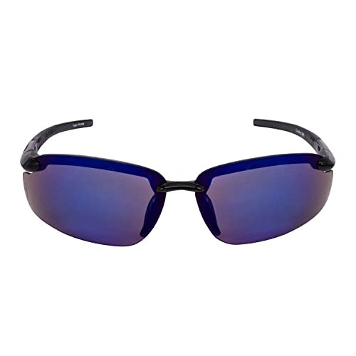 Crossfire 2968 Safety Glasses, Multicolor One Size, Blue Mirror Lens