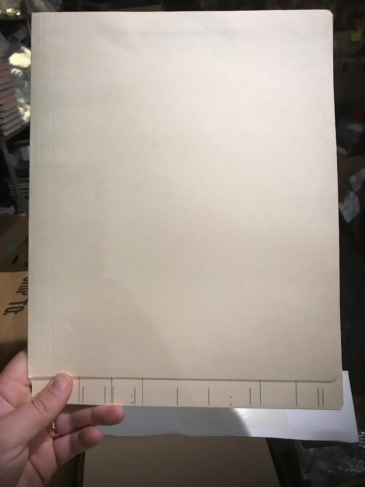50 Lot Medical End Tab Folder Fastener 2 Locations 8.50″X11″ Manila 96-10-0203