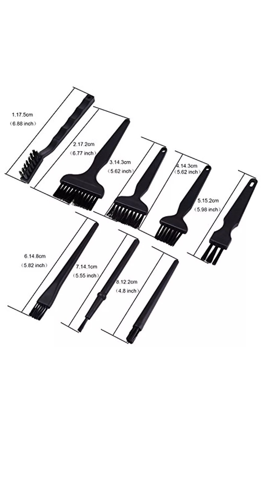 8PCS set ESD SMD Anti-static Cleaning Brush for Electronic Repair PCB Soldering