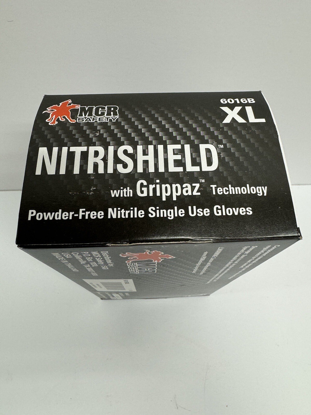 MCR Safety 6 Mil Nitrile Disposable Gloves 6016BXL 100 Pack Full Texture Grip