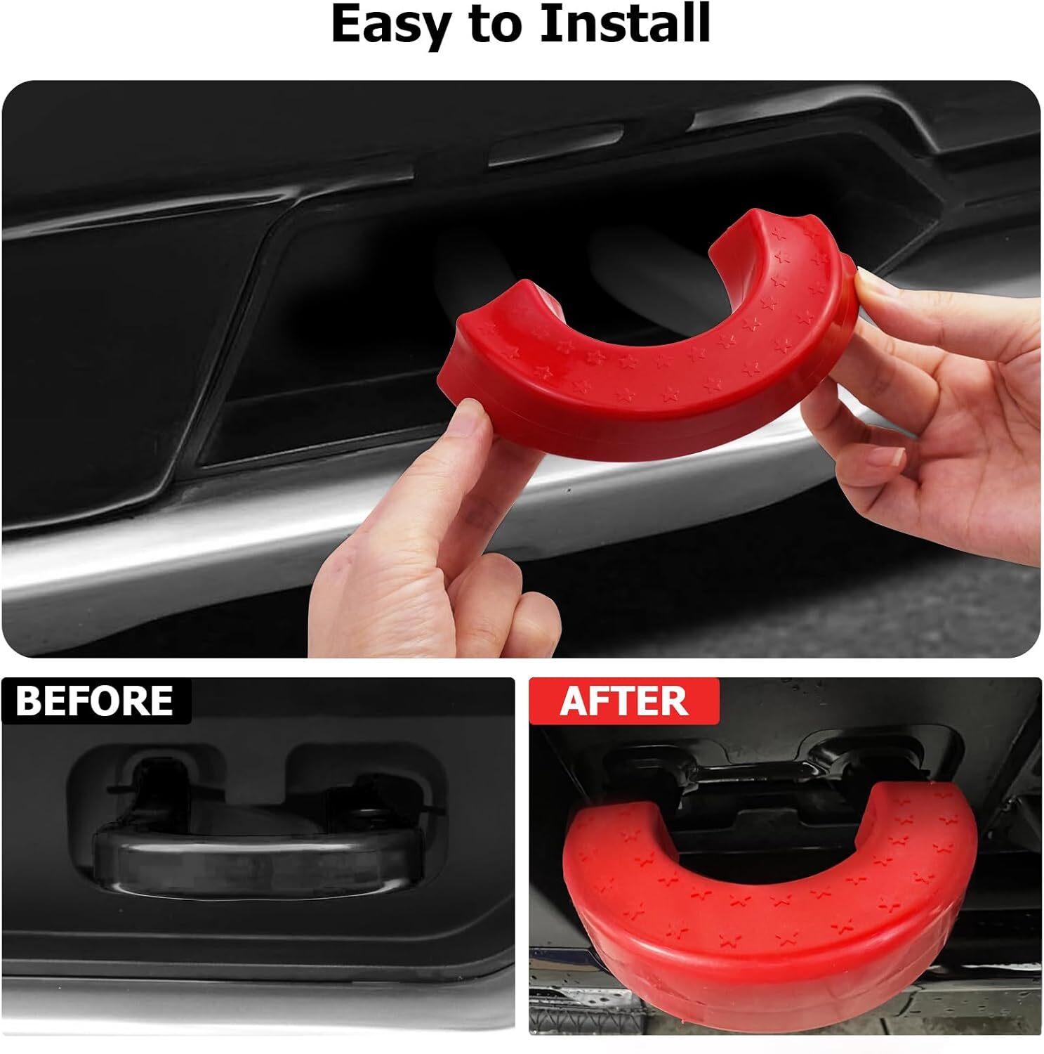 Peleus Tow Hook Covers for Chevy Silverado 2007-2024 Front Cover…