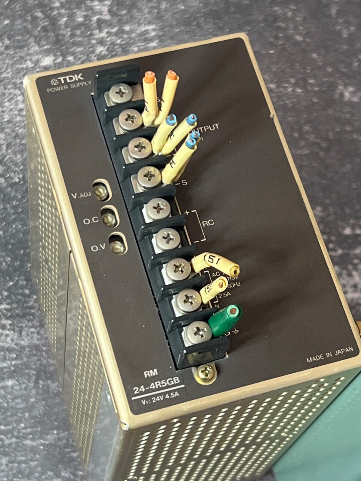 TDK RM24-4R5GB | RM244R5GB | TDK 24‑4R5GB Power Supply: 24VDC/4.5A, 100-115VAC