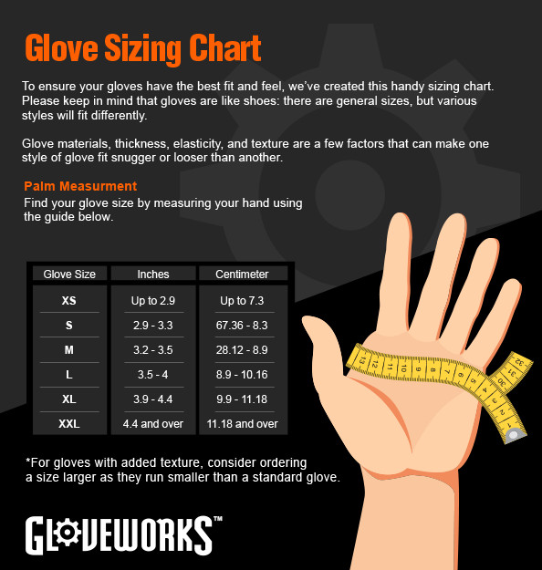 GLOVEWORKS Heavy Duty Ivory Latex Industrial Disposable Gloves 8 Mil, Box of 100
