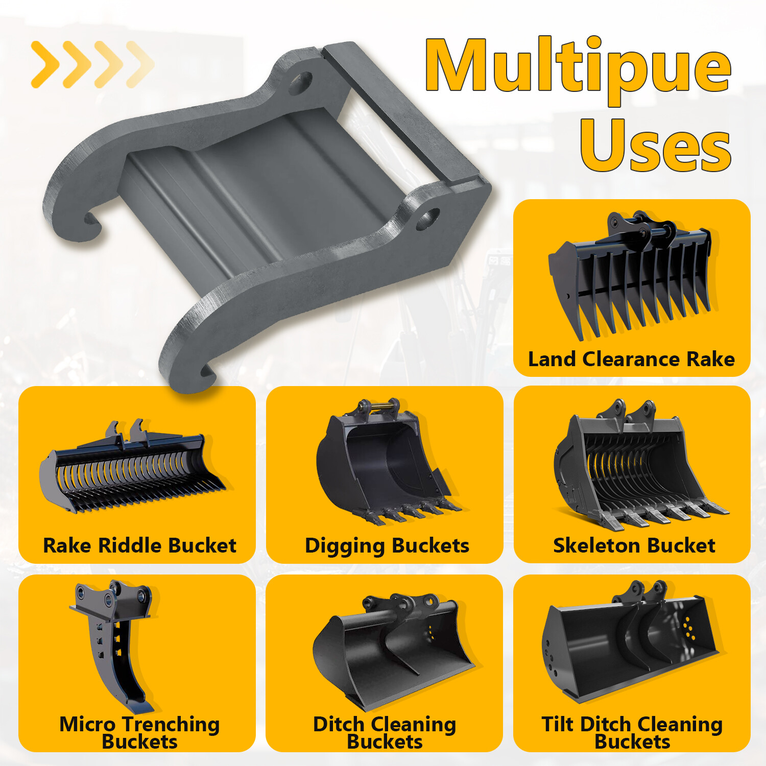 Quick Attach Excavator Coupler Bracket Backhoe For Bobcat E Series 325 328