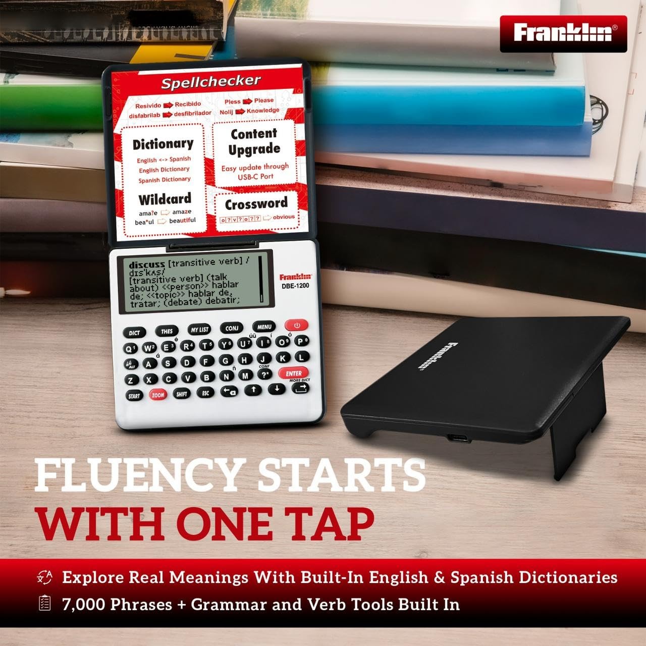 Franklin DBE-1200 English-Spanish Bilingual Electronic Dictionary & Translator