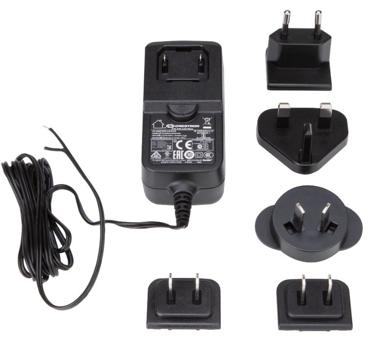 Crestron PW-2407WUL Wall Mount Power Pk, 24 VDC, 0.75 A, Flying Heads, Universal