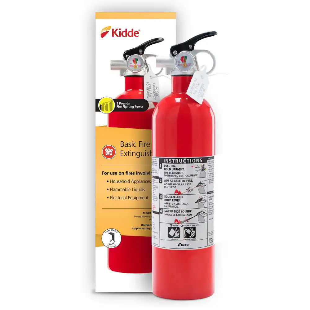 KIDDE DRY CHEMICAL FIRE EXTINGUISHER Home Car Auto Garage Kitchen Safety 5-B:C
