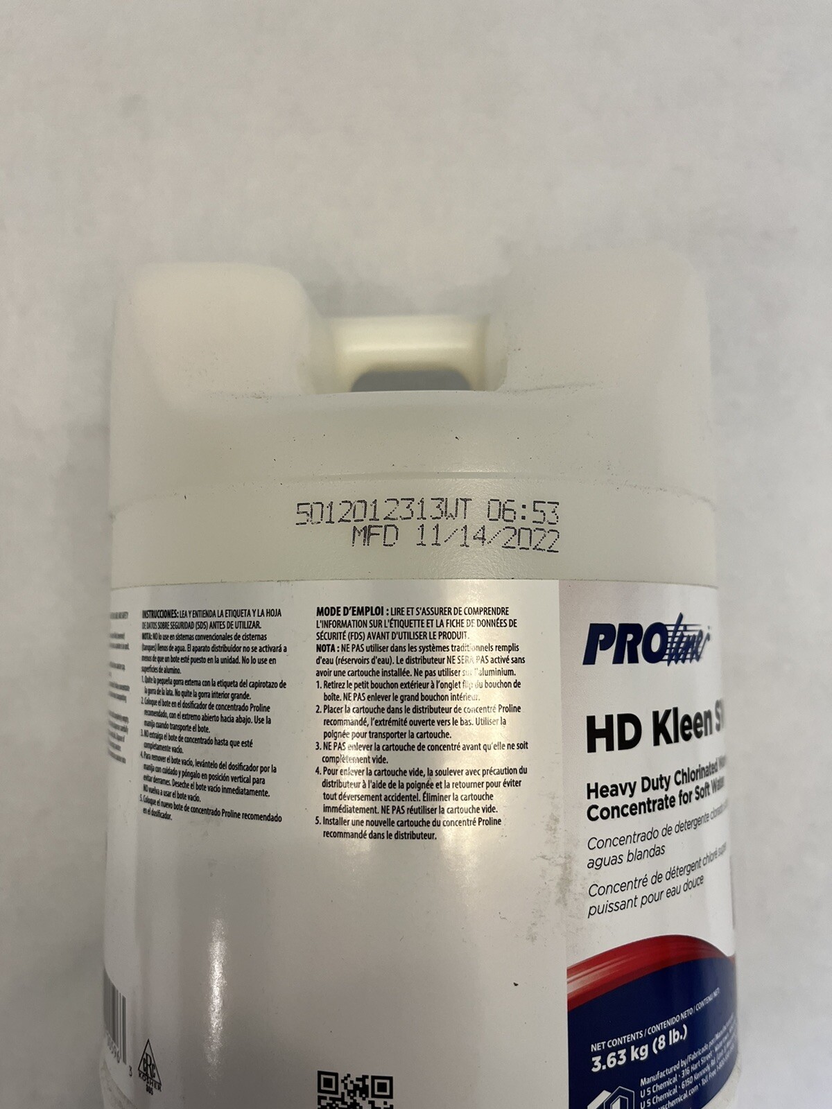 HD Kleen SW. heavy duty chlorinated warewashing concentrate for soft water.