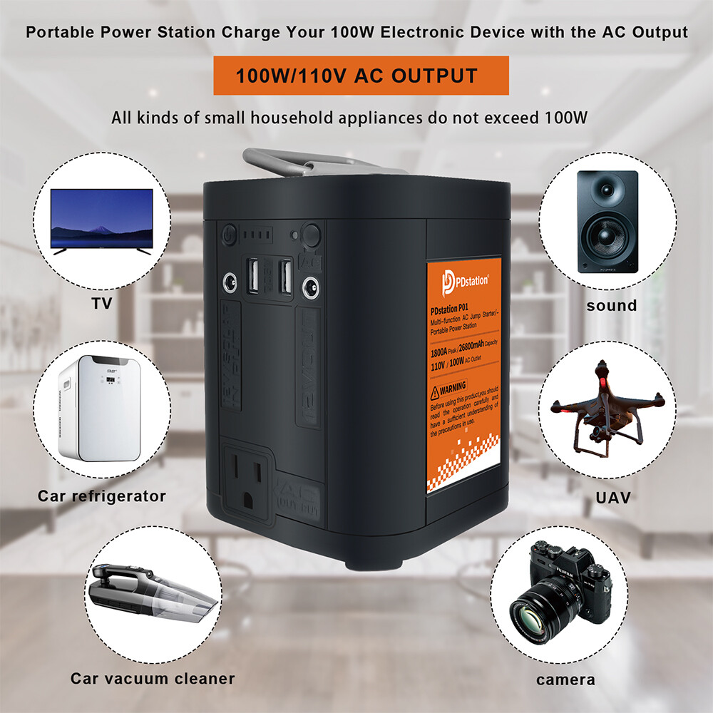 Power Bank Super Multi-Function Battery USB Portable Power Station LED 26800mAh