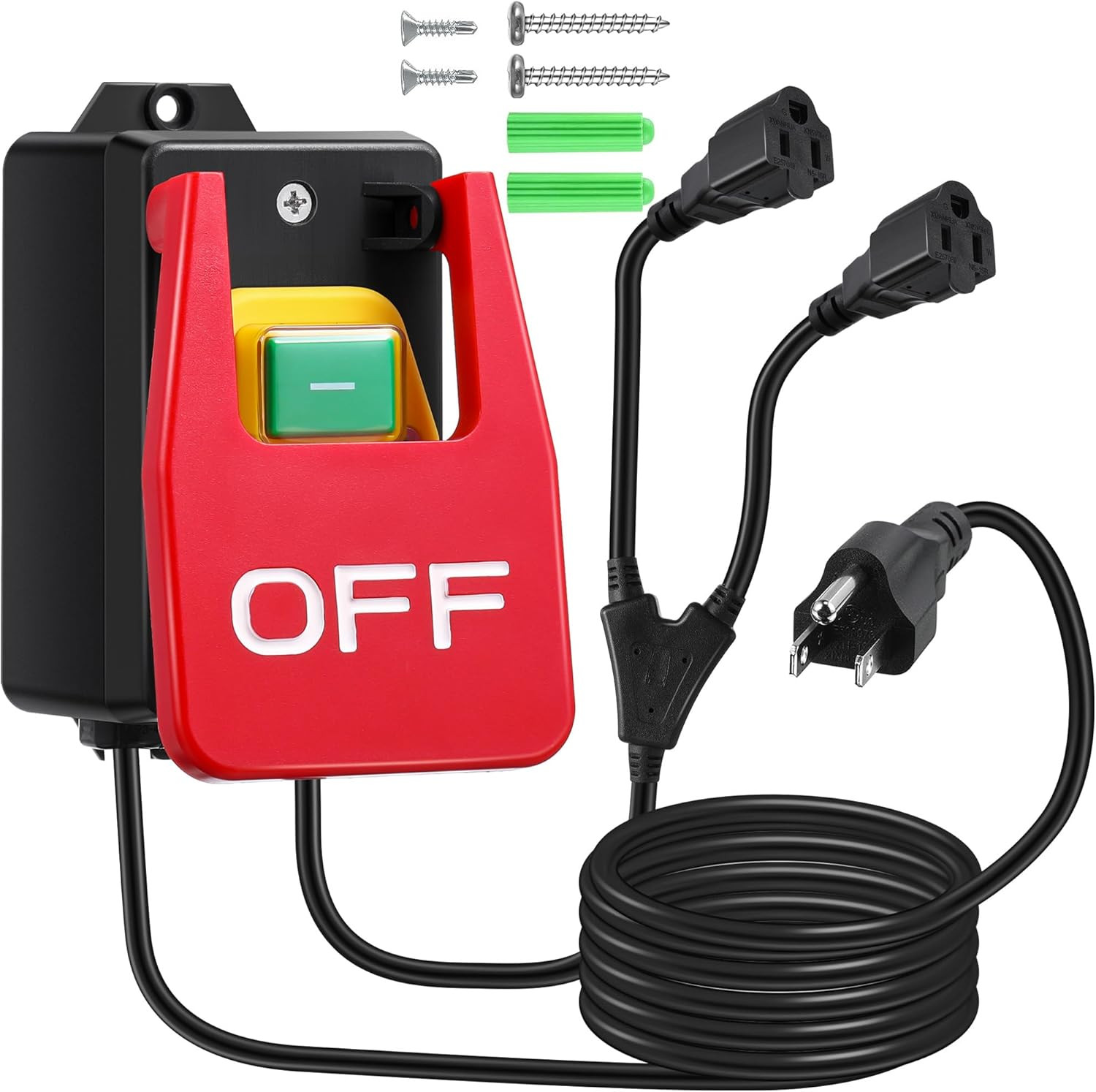1 Pack 120/230V Single Phase On/0Ff Switch, 120V 2HP Router Table Switch with La