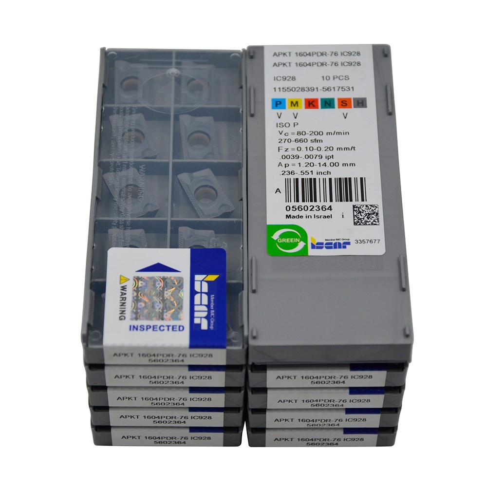 100pieces/10boxes APKT 1604PDR-76 IC928 CNC Carbide Inserts