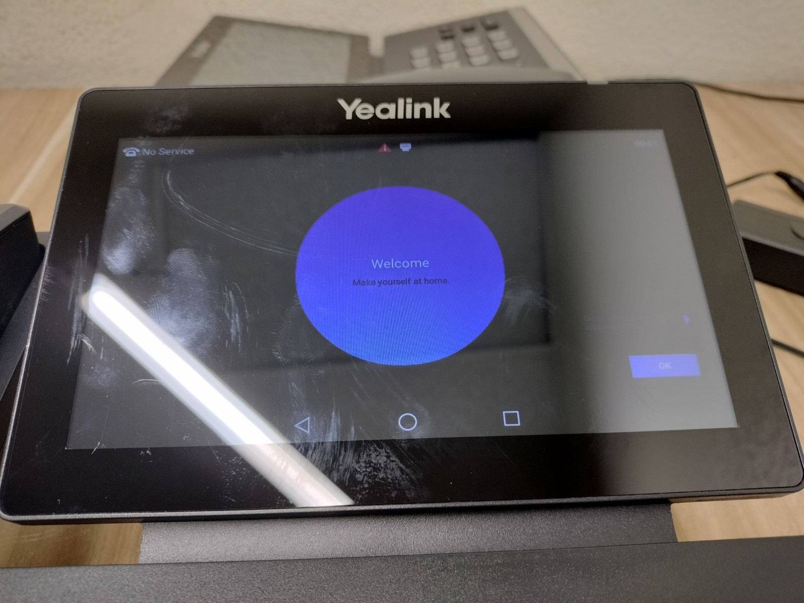LOT OF 2 – Yealink SIP-T56A Android Smart Media IP Phone Color Touchscreen VoIP