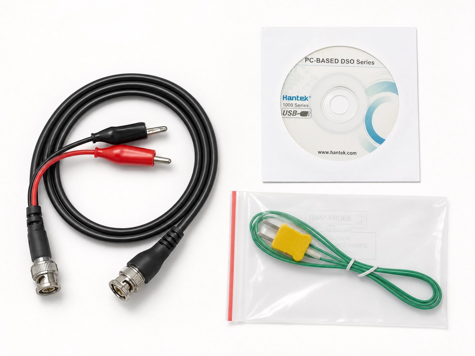 Hantek 6104BD 4-Channel 100MHz PC USB Oscilloscope & Waveform Generator -…