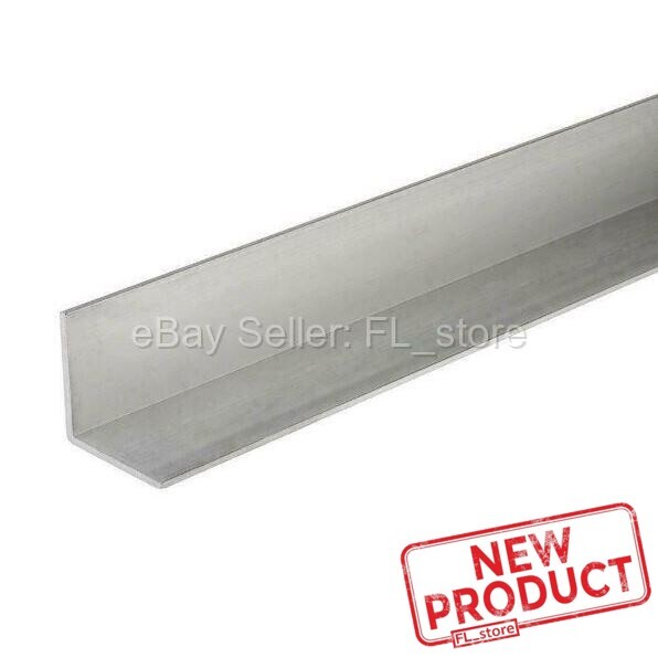 Aluminum Angle 1/8″ x 1-1/4″ x 4 Feet Length Unpolished Alloy 6061 90° Stock NEW