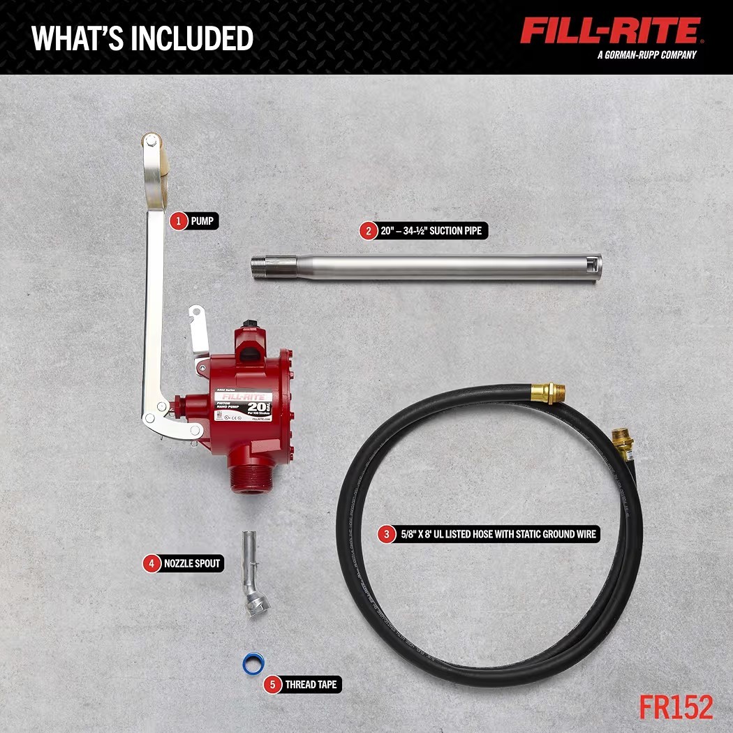 Fill-Rite FR152 Fuel Transfer Piston Hand Pump NEW 🔥
