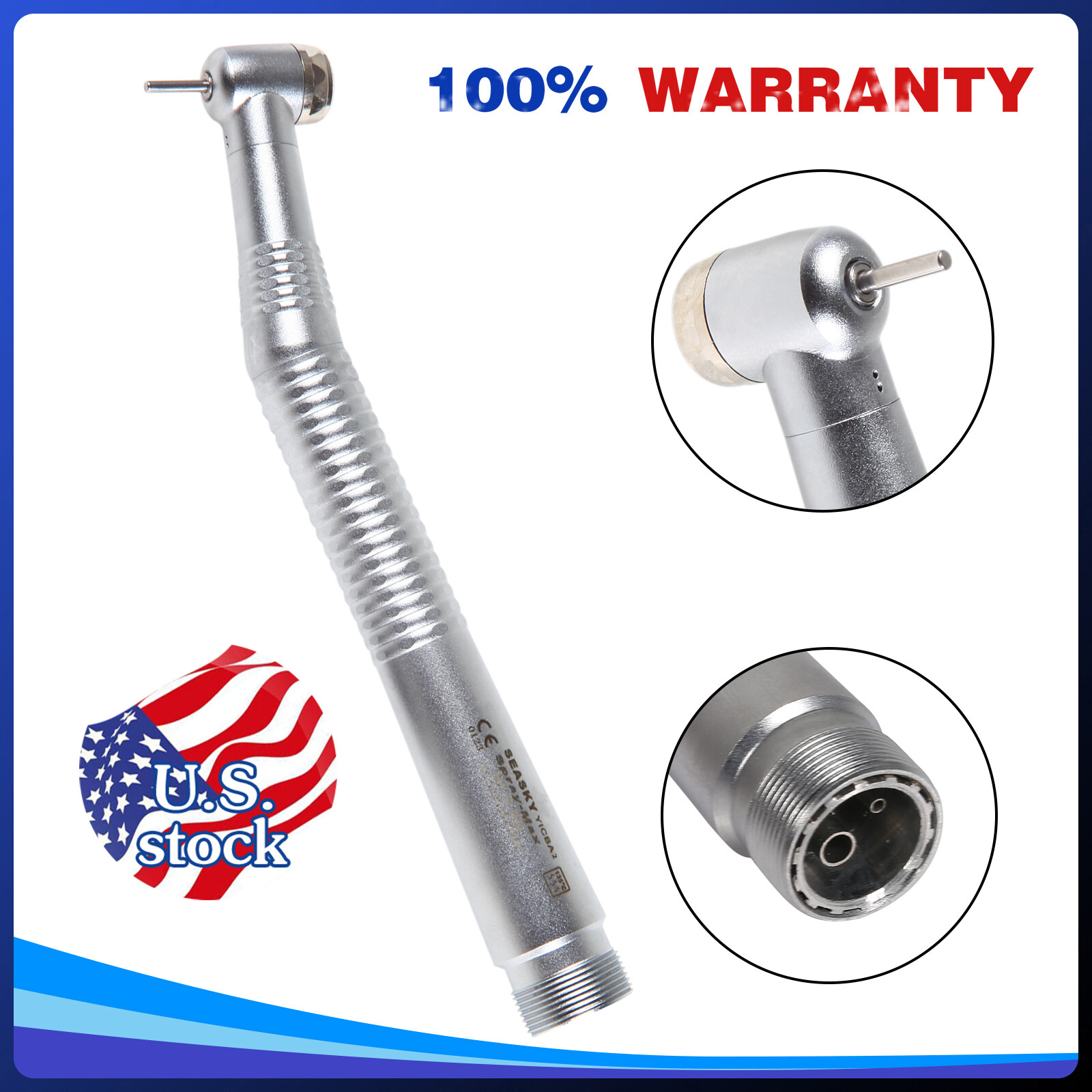 10* Dental NSK Style High Speed Air Turbine Handpiece Spray 2 Hole SEASKY-Y1BA2