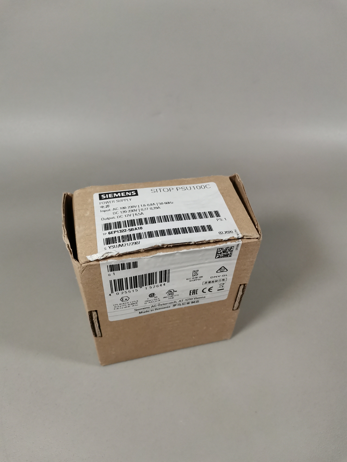 Siemens 6EP1322-5BA10 NEW Original Packaging Seal Open