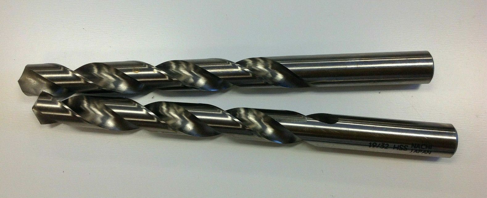 NACHI Pack of Two 19/32 Drill B77269 Straight Shank Drill Hss Nib Japan