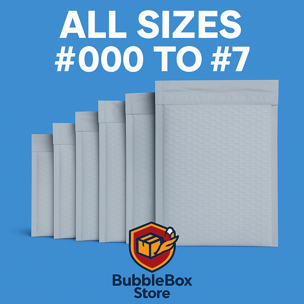 ANY SIZE POLY BUBBLE MAILERS SHIPPING PADDED BAGS MAILING ANY QUANTITY