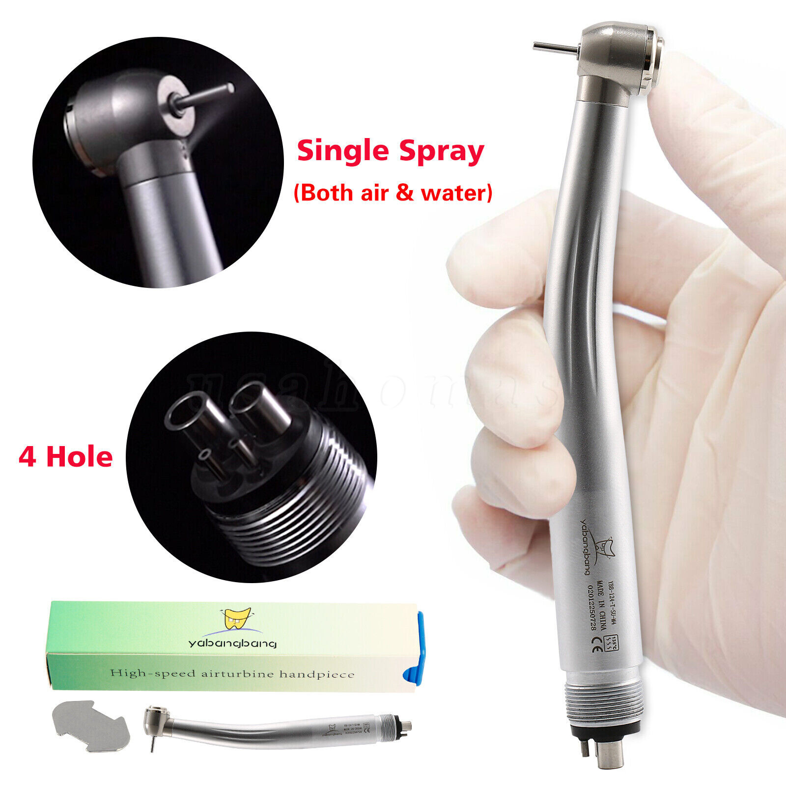 USA Dental Ultrasonic Piezo Scaler Handpiece 5 Tips Fit EMS Cavitron Woodpecker