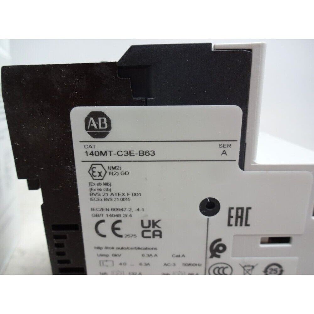 New AB 140MT-C3E-B63 4.0-6.3A 3-Pole Motor Protection Breaker USA