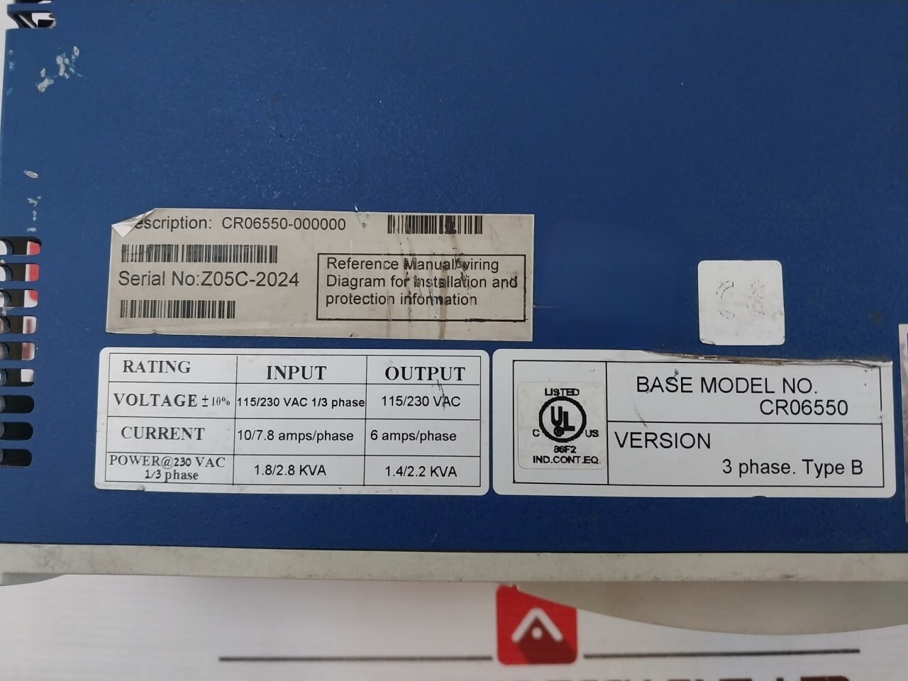 Kollmorgen CR06550 Servostar CD Servo Drive 115/230VAC 6 AMPS/PHASE