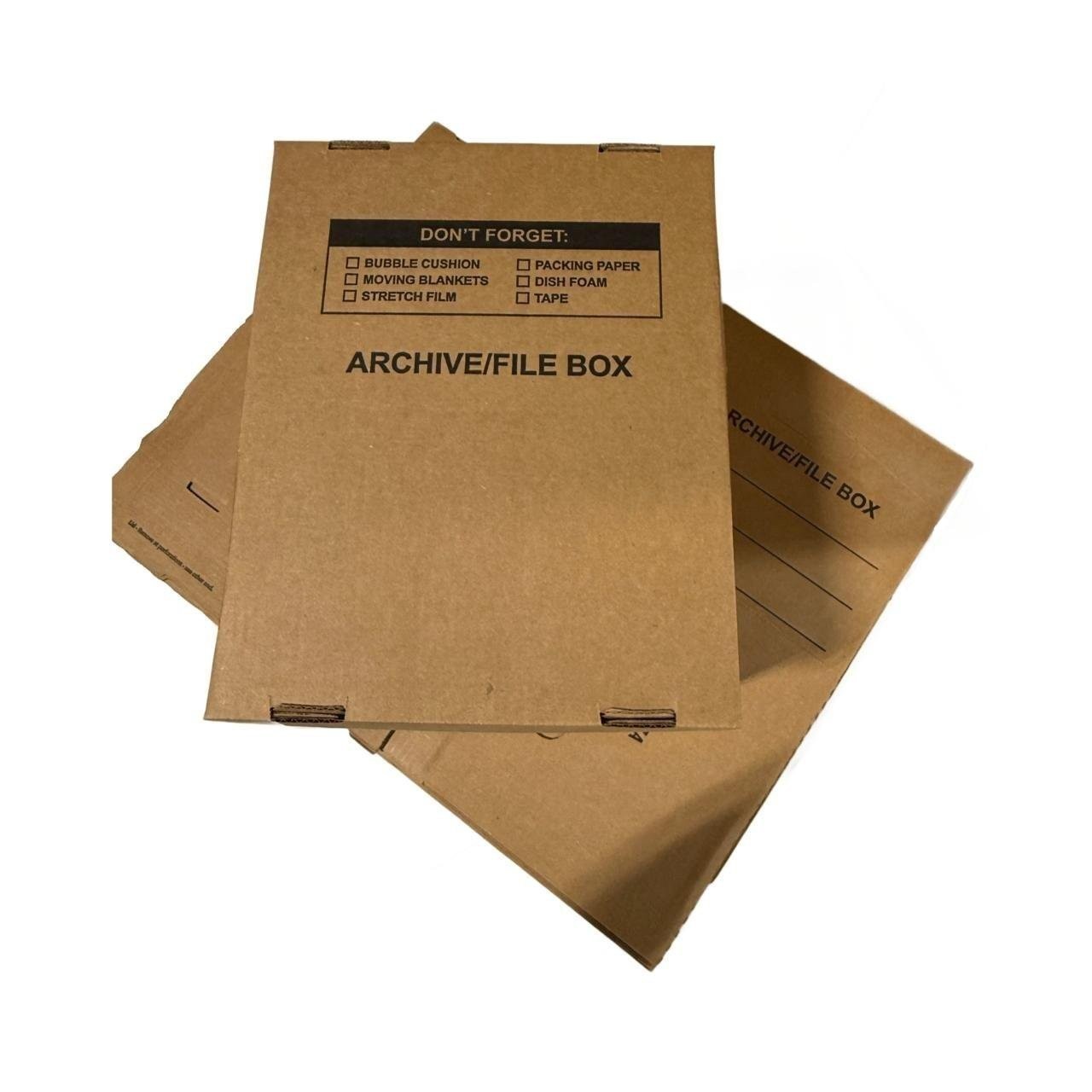 10 – Pack 15x12x10 Small Standard File Storage Moving Box with Lid Letter…