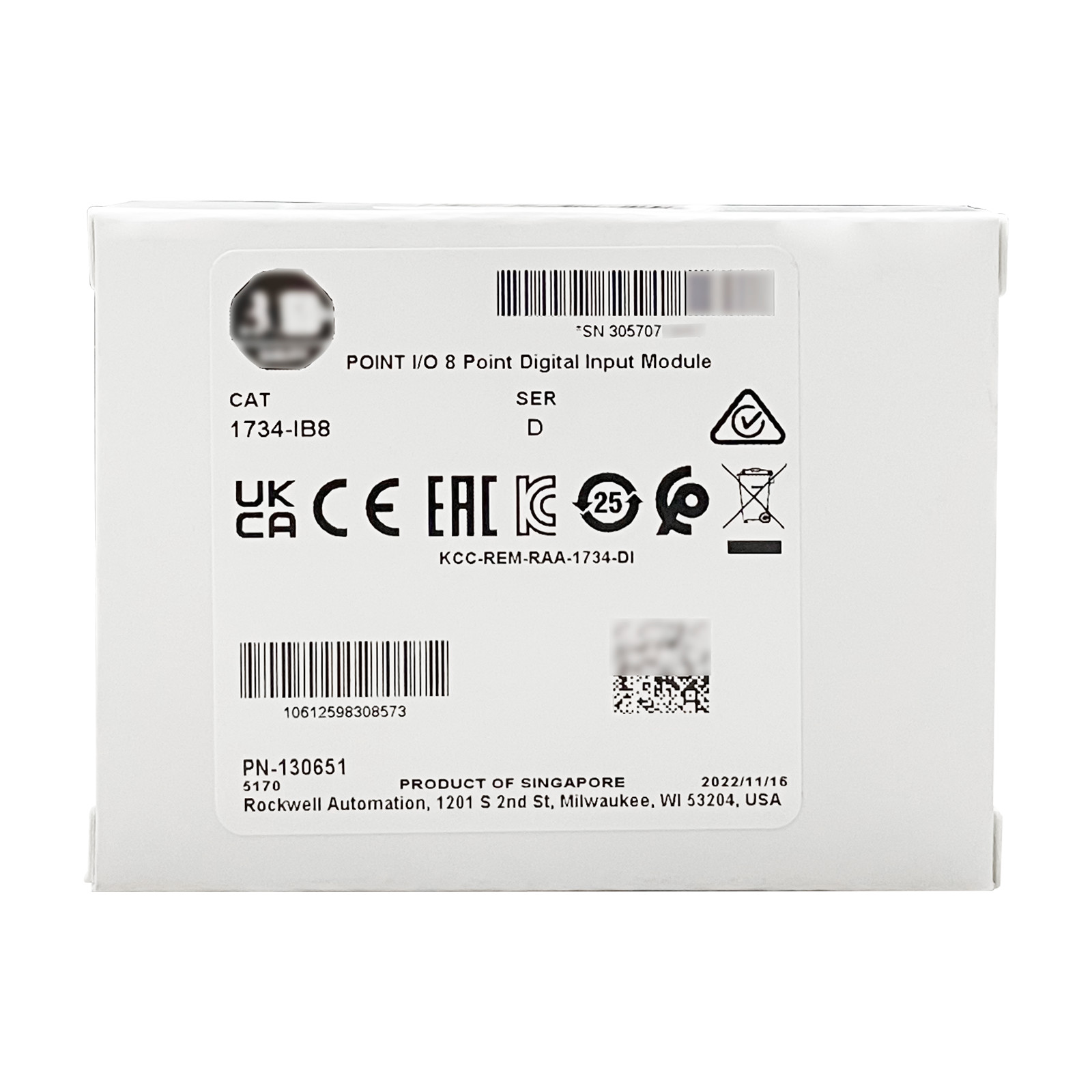 NEW Allen-Bradley 1734-IB8 /D POINT I/O 8 Point Digital Input Module 1734IB8
