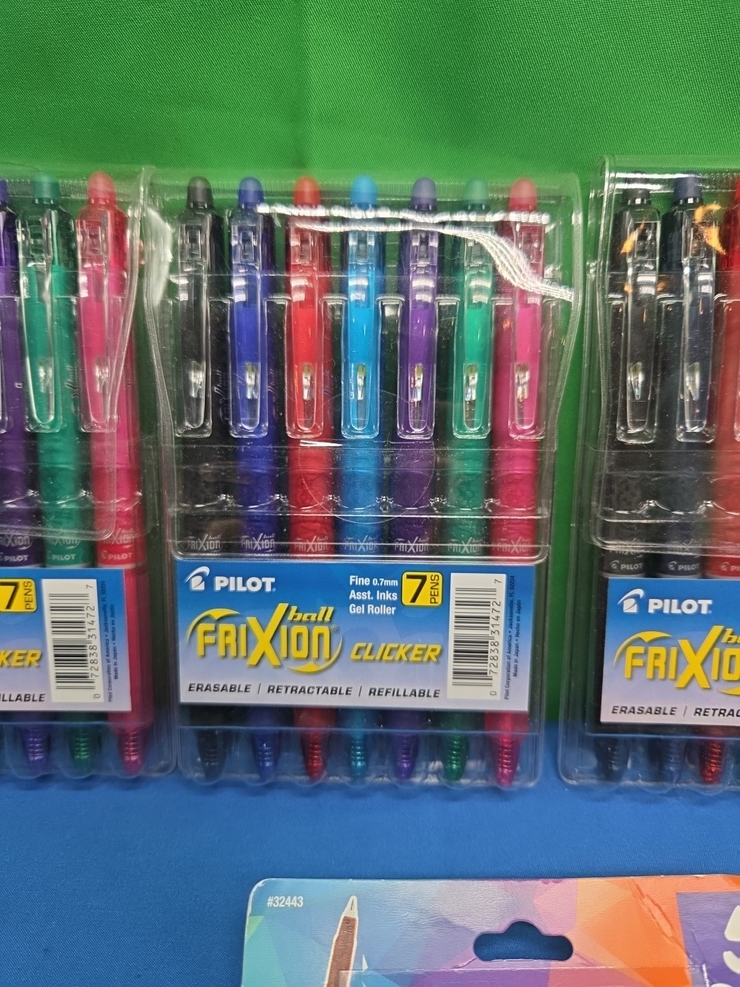 5 PACKS Pilot Ball FriXion and G2 Metallics Assorted Inks All New 34 New Pens