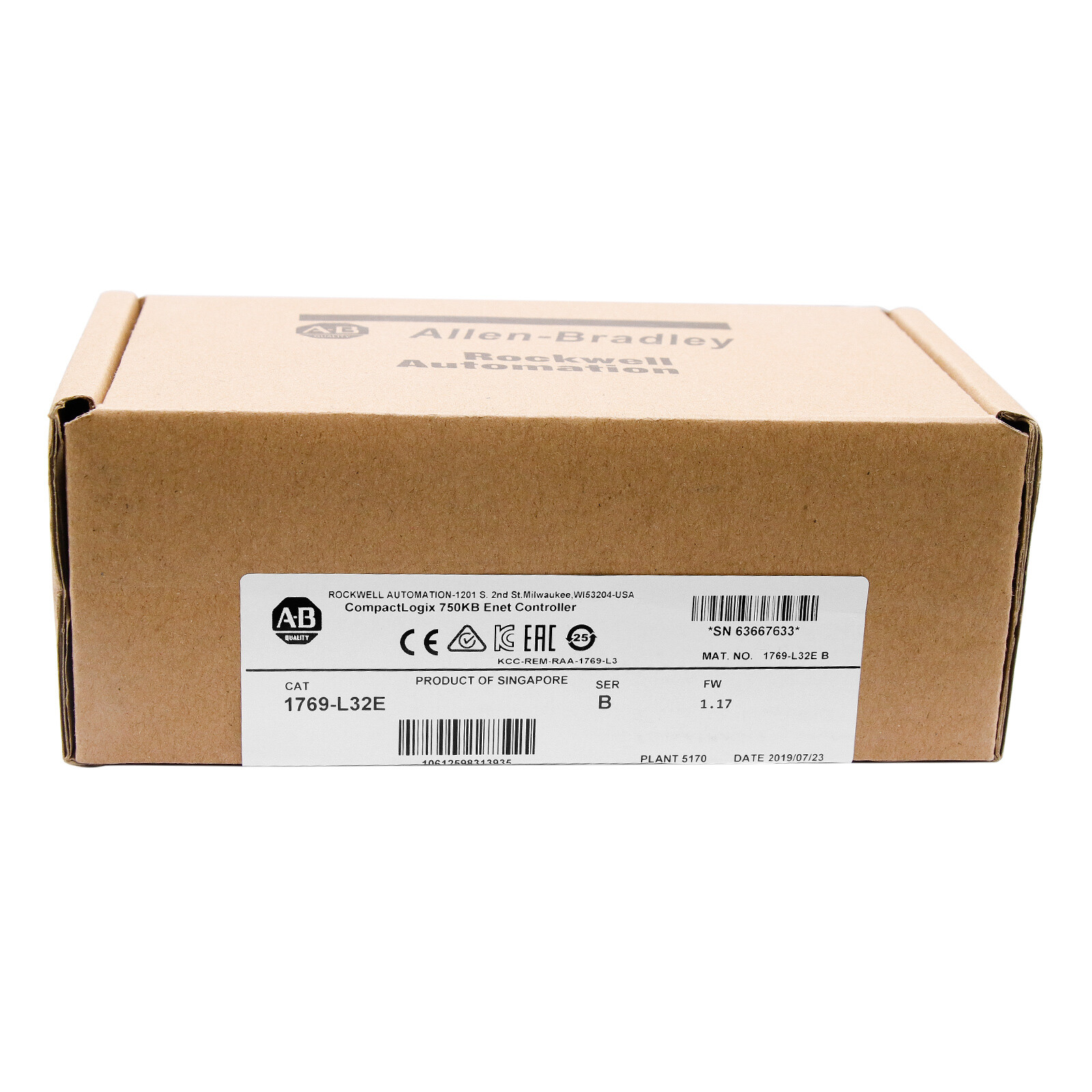Allen-Bradley 1769-L32E CompactLogix EtherNet Processor 1769L32E