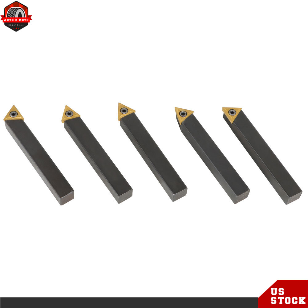 5Pack 1/2″ Indexable Carbide Insert Turning Tooling Bit Holder Set For Lathe New