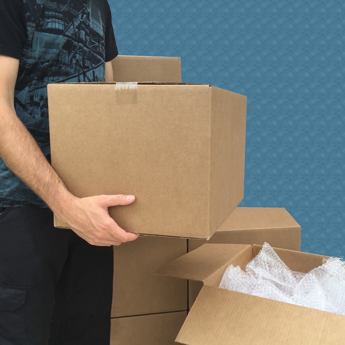 UBMOVE 10 Medium Cardboard Moving Boxes 18″ x 14″ x12″