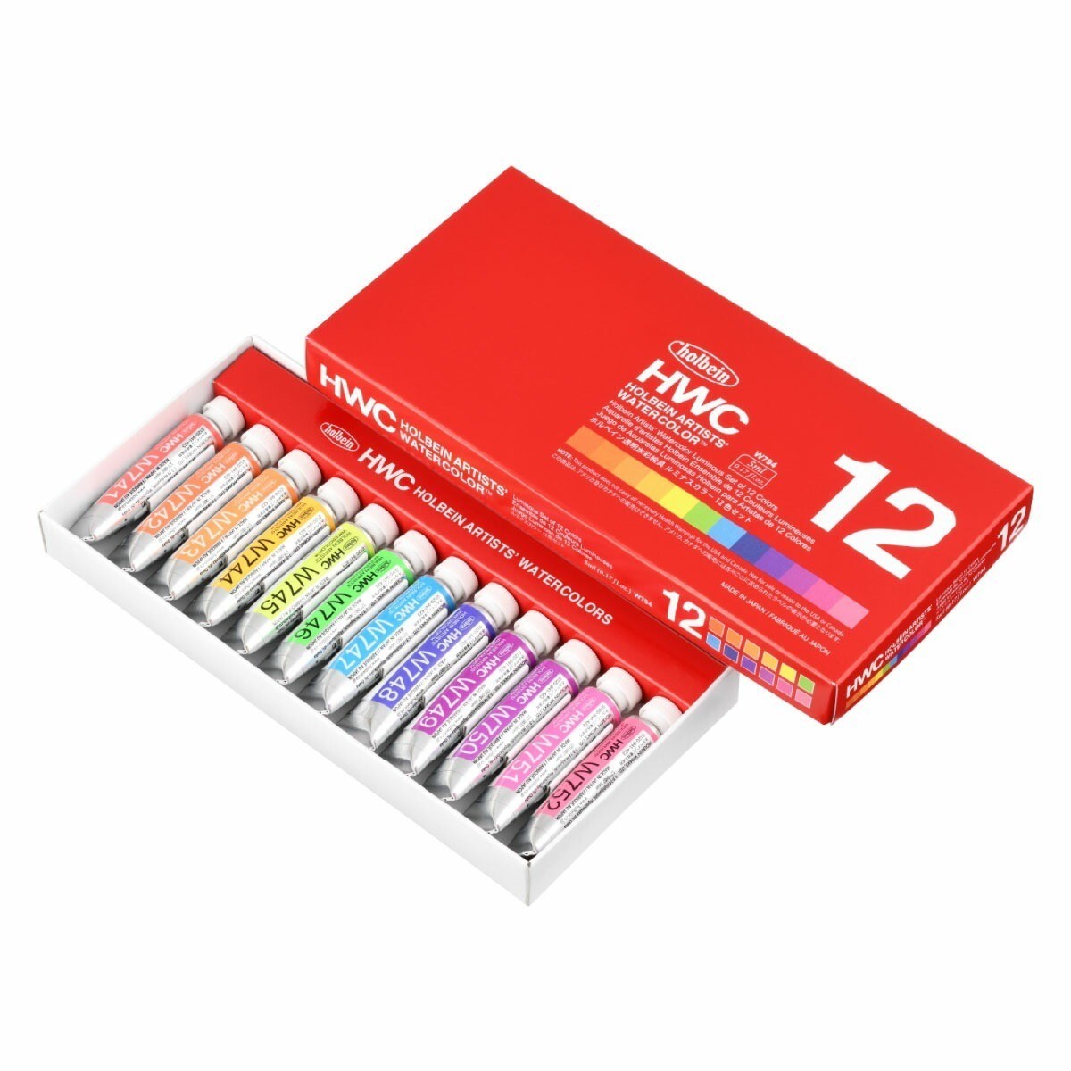 Holbain Luminous Watercolor Set 12 Colors Fluorescent 5ml UV Reactive Japan new