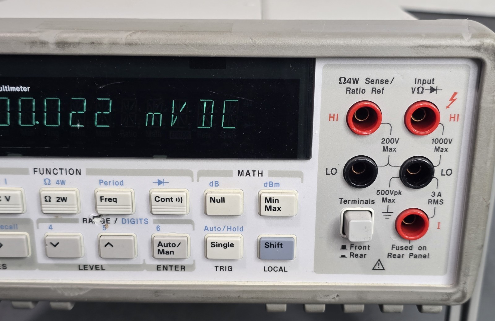 Agilent Technologies 34401A Benchtop Digital Multimeter Partially Tested