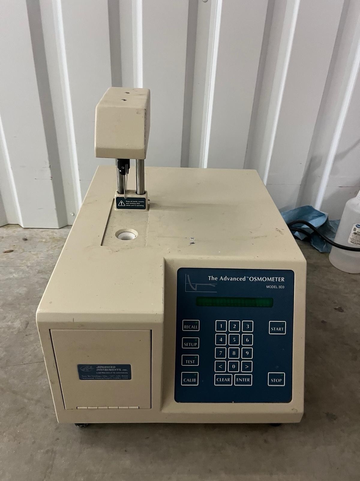 Advanced Instruments 3D3 The Advanced Single Sample Osmometer 60 DAYS WARRANTY