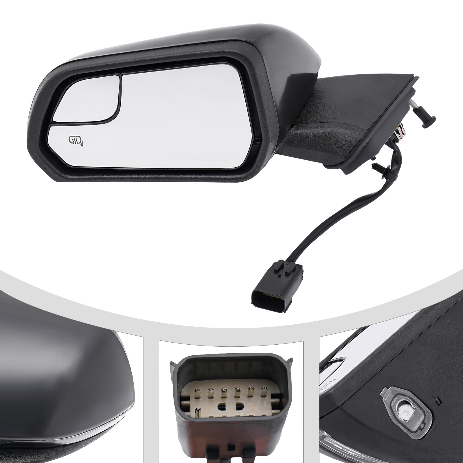 Side View Door Mirror Driver Left Side Power Mirror For 2015-2020 Ford Mustang