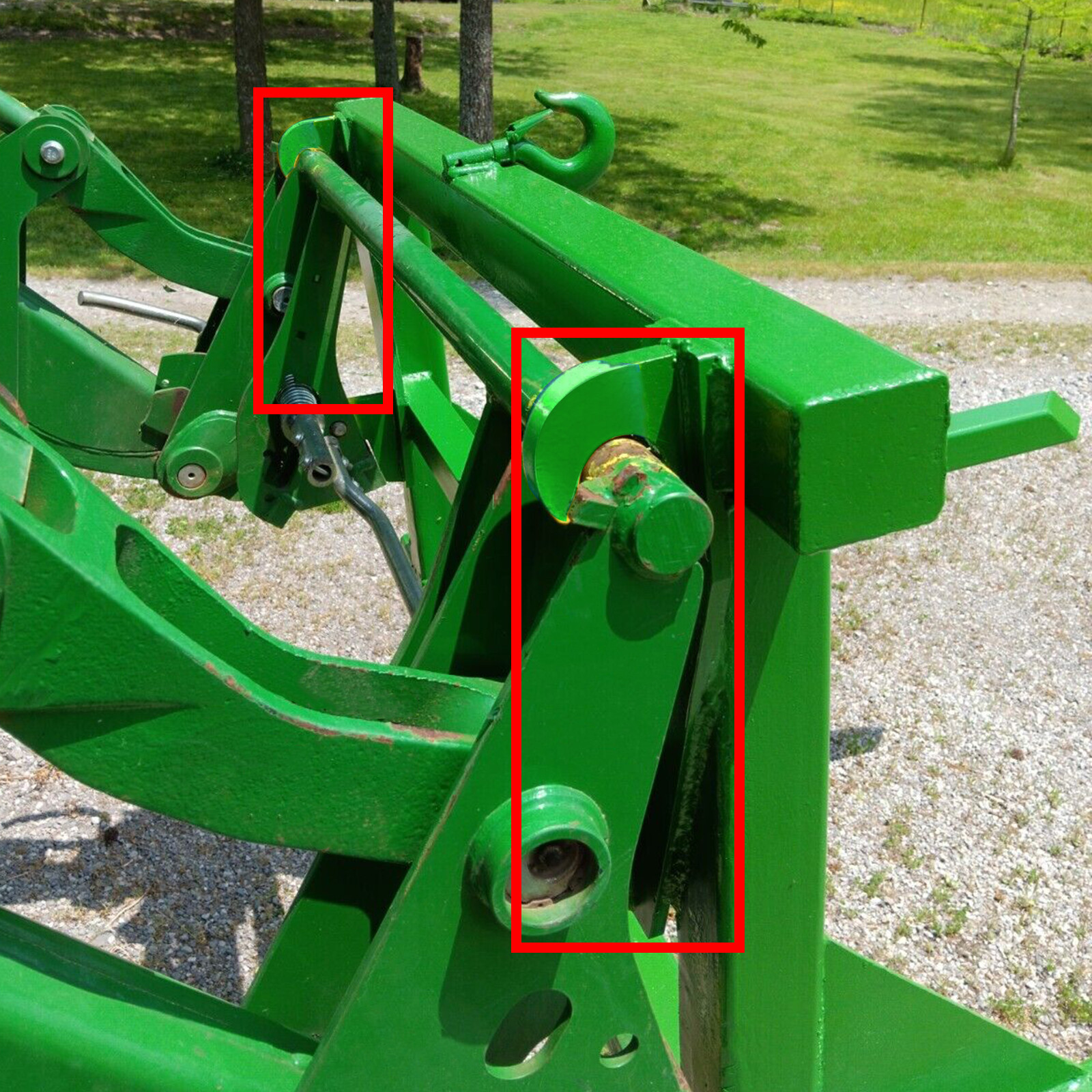 Fits John Deere Global Euro Style Tractor Attachment Weld on Mounting Brackets