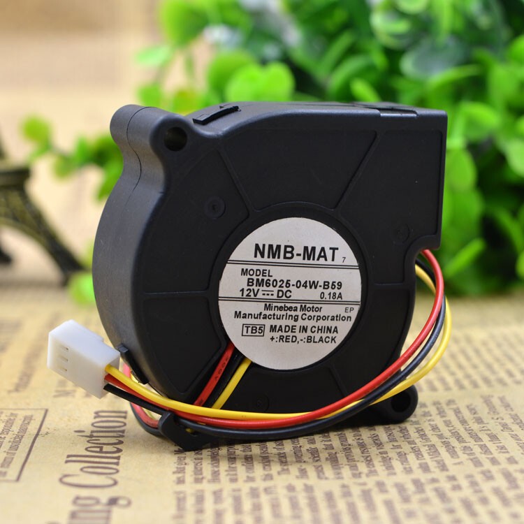 Projector Turbine Fan For NMB 6025 DC12V 0.24A 0.18a BM6025-04W-B59