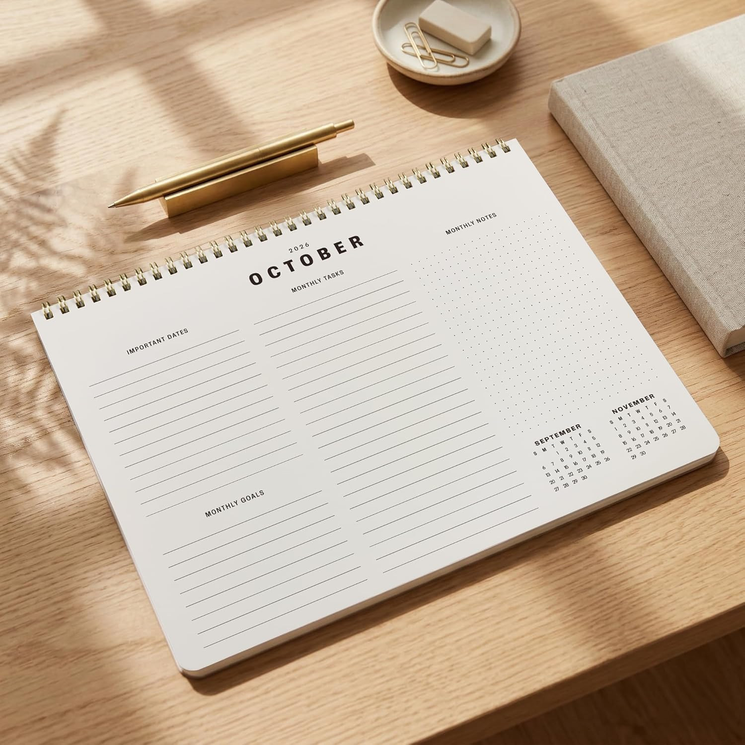 Beautiful 2026-2027 Monthly Planner and Calendar Book – Modern to Do List Notebo