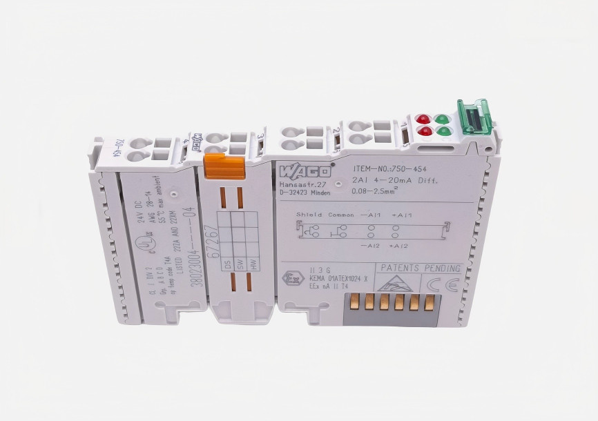 1PC New IN BOX WAGO 750-454 2 Channel Analog Input Module 1 YEAR WARRANTY