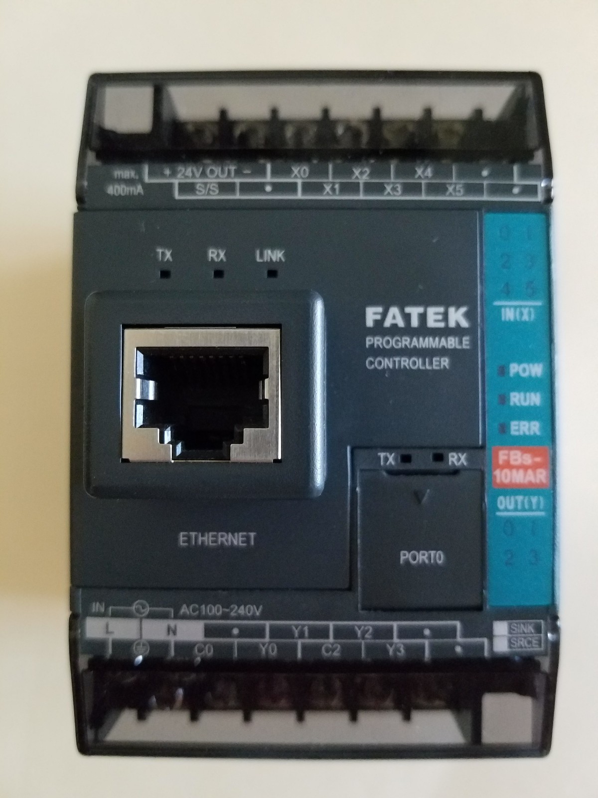 Used Fatek FBs-10MAR2-AC PLC Programmable Controller