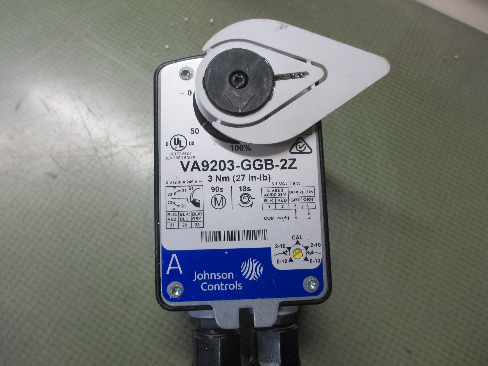 1 used Johnson controls VA9203-GGB-2Z Electric Actuator