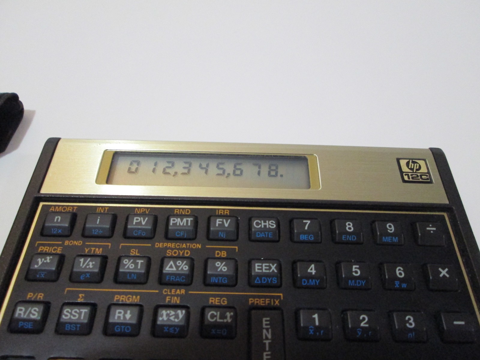 Vintage HP 12C Financial Programmable Calculator Made in Malaysia With Case
